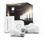Philips Hue Kit de Démarrage Ampoules LED Intelligentes Blanc E27 x3 avec Télécommande 9.5W