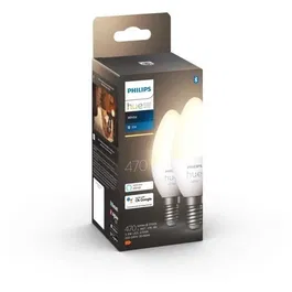 Philips Hue HW LED connectées E14 5.5W blanc - Pack de 2 ampoules - Compatible Bluetooth