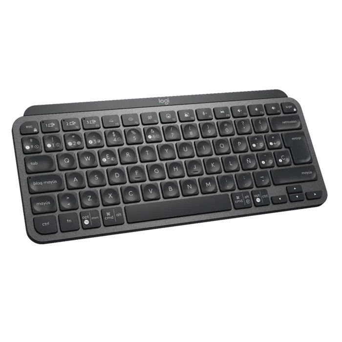 Logitech MX Keys Mini Grafito Clavier Compact Sans Fil Bluetooth QWERTY Espagnol Rétroéclairé