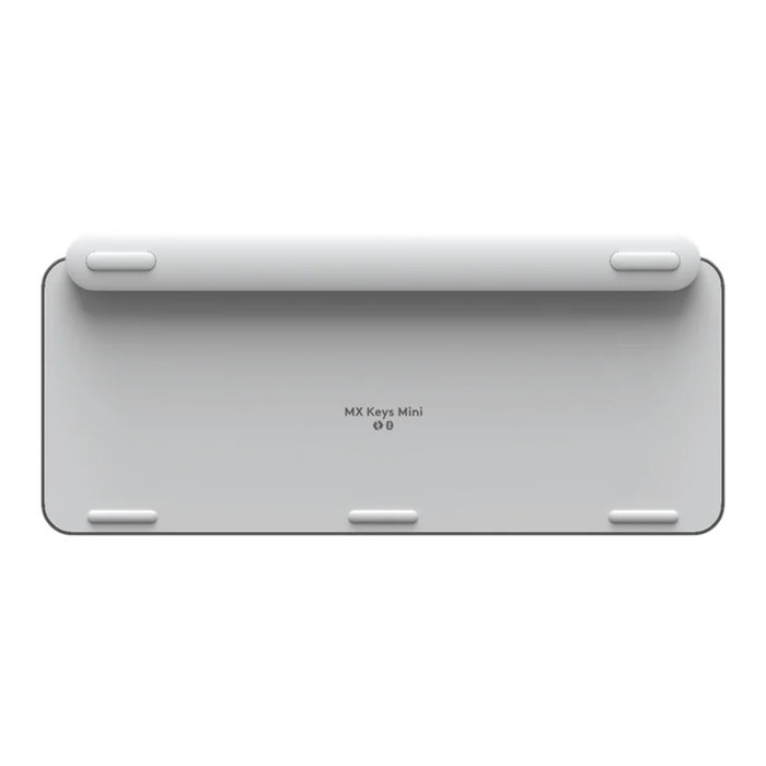 Logitech MX Keys Mini Clavier Bluetooth sans Fil Rétroéclairé Gris Pâle - Conception Minimaliste Ergonomique