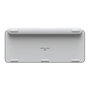 Logitech MX Keys Mini Clavier Bluetooth sans Fil Rétroéclairé Gris Pâle - Conception Minimaliste Ergonomique