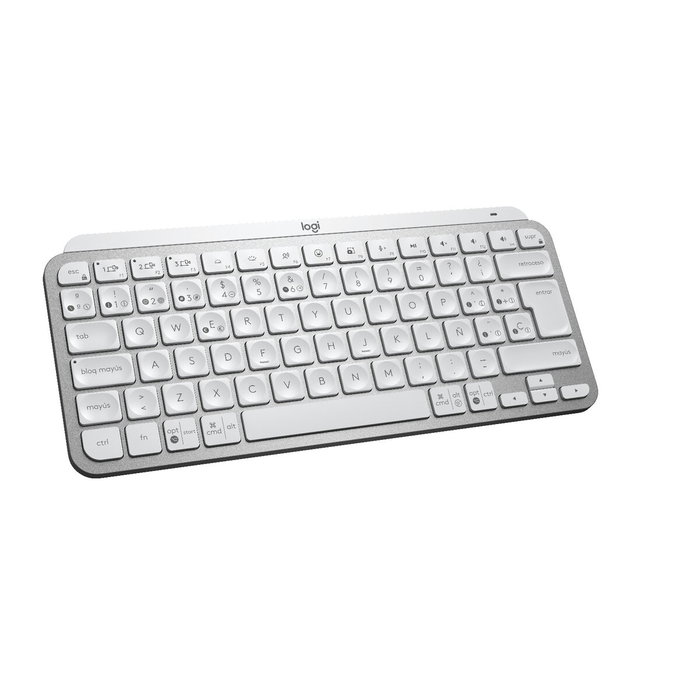 Clavier Logitech MX Keys Mini Gris Argenté Espagnol Qwerty QWERTY Clavier Logitech MX Keys Mini Gris Argenté Espagnol Qwerty QWERTY