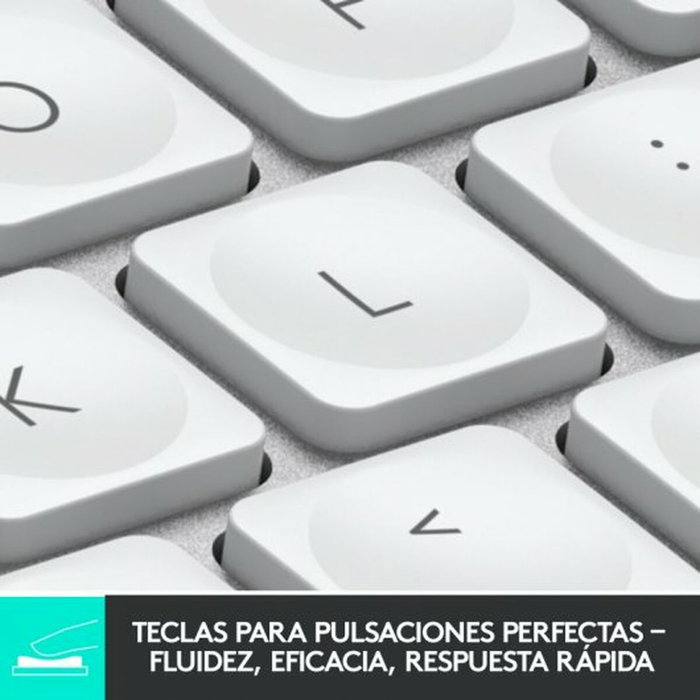 Clavier Logitech MX Keys Mini Gris Argenté Espagnol Qwerty QWERTY Clavier Logitech MX Keys Mini Gris Argenté Espagnol Qwerty QWERTY
