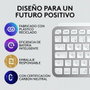 Clavier Logitech MX Keys Mini Gris Argenté Espagnol Qwerty QWERTY