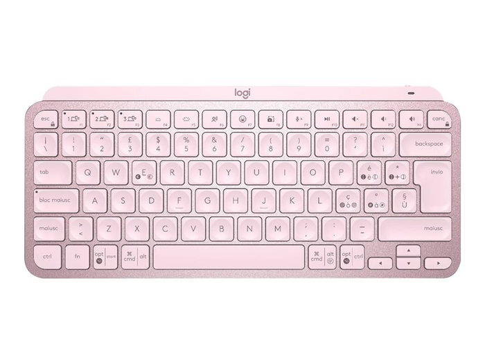 Logitech MX Keys Mini Clavier Sans Fil Bluetooth Compact Rose - Rétroéclairé, Connectivité Multi-Appareils, Conception Minimaliste Logitech MX Keys Mini Clavier Sans Fil Bluetooth Compact Rose - Rétroéclairé, Connectivité Multi-Appareils, Conception Minimaliste