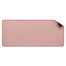 Logitech Desk Mat Studio Série - Tapis de bureau en tissu doux pour souris et clavier - Rose