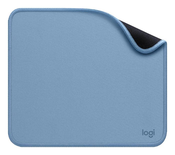 Logitech - Tapis de souris - Série Studio - Surface douce et antidérapante - Résistant aux éclaboussures - Dimensions 230 x 200 mm - Bleu gris