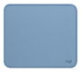 Logitech - Tapis de souris - Série Studio - Surface douce et antidérapante - Résistant aux éclaboussures - Dimensions 230 x 200 mm - Bleu gris