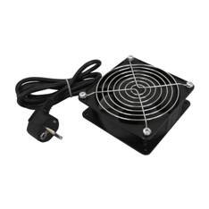 WP European Cabling Solution Ventilateur de rack 220V 120x120x38 mm noir avec grilles