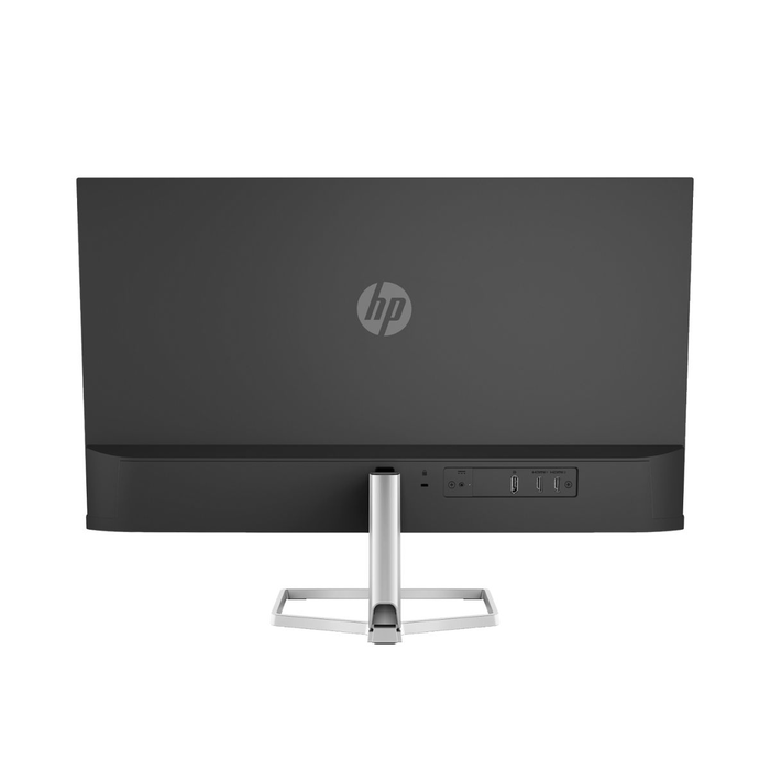 HP Moniteur 27" 2H4B5E9#ABB Argent/Noir - Écran LCD Full HD, HDMI, VGA, USB, Haut-parleurs
