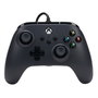 PowerA 1519265-01 Manette Filaire Officielle pour Xbox Series X/S et Xbox One, Noir - Compatible PC, câble USB 3m amovible, prise casque 3.5mm