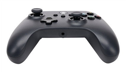 PowerA 1519265-01 Manette Filaire Officielle pour Xbox Series X/S et Xbox One, Noir - Compatible PC, câble USB 3m amovible, prise casque 3.5mm