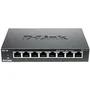 D-Link Switch Gigabit Ethernet 8 ports DGS108 - Boîtier métallique sans ventilateur - Plug And Play - Technologie Green