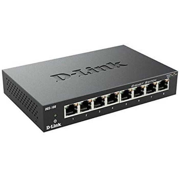 D-Link DGS-108 Switch Gigabit 8 Ports Noir