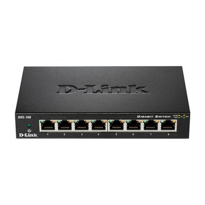 D-Link DGS-108 Switch Gigabit 8 Ports Noir