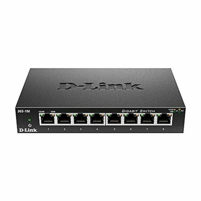 D-Link DGS-108 Switch Gigabit 8 Ports Noir