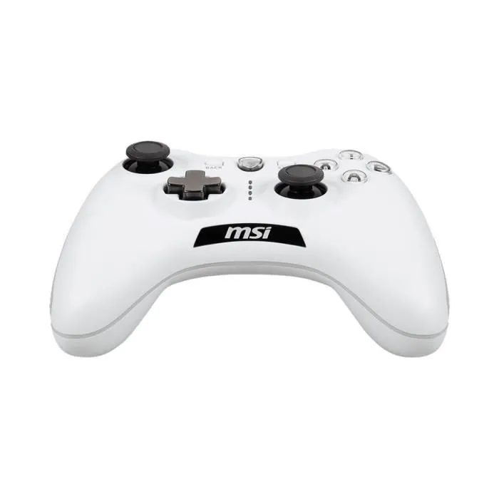 MSI Manette FORCE GC20 V2 WHITE Filaire Vibration Joysticks Analogiques