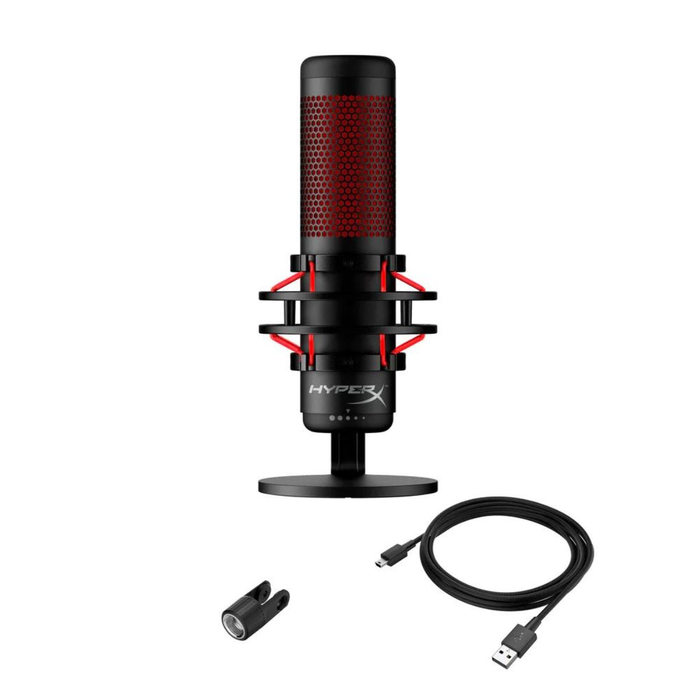 HyperX 4P5P6AA Microphone Gaming Noir avec Réduction de Bruit et Support USB HyperX 4P5P6AA Microphone Gaming Noir avec Réduction de Bruit et Support USB