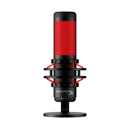 HyperX 4P5P6AA Microphone Gaming Noir avec Réduction de Bruit et Support USB