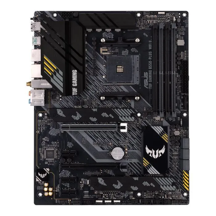 Asus TUF GAMING B550-PLUS WiFi II Carte mère AMD B550 - Wi-Fi 6, PCIe 4.0, avec composants militaires et refroidissement optimisé pour le gaming