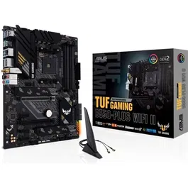 Asus TUF GAMING B550-PLUS WiFi II Carte mère AMD B550 - Wi-Fi 6, PCIe 4.0, avec composants militaires et refroidissement optimisé pour le gaming