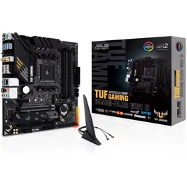 Asus Carte mère TUF GAMING B550M-PLUS WiFi II 90MB19Y0-M0EAY0 Noir - Micro-ATX, Socket AM4, AMD B550, DDR4, 2x PCIe 4.0 M.2, Wi-Fi 6, USB 3.2 Gen 2