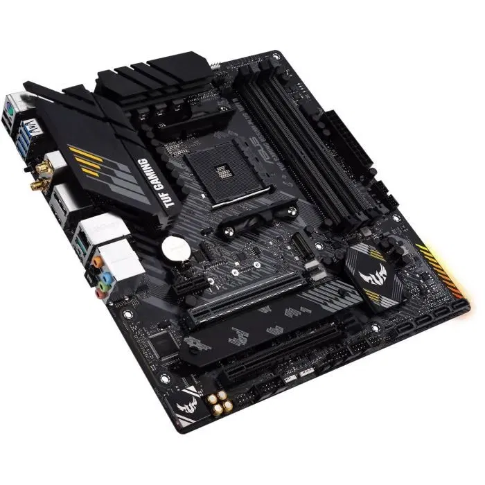 Asus Carte mère TUF GAMING B550M-PLUS WiFi II 90MB19Y0-M0EAY0 Noir - Micro-ATX, Socket AM4, AMD B550, DDR4, 2x PCIe 4.0 M.2, Wi-Fi 6, USB 3.2 Gen 2