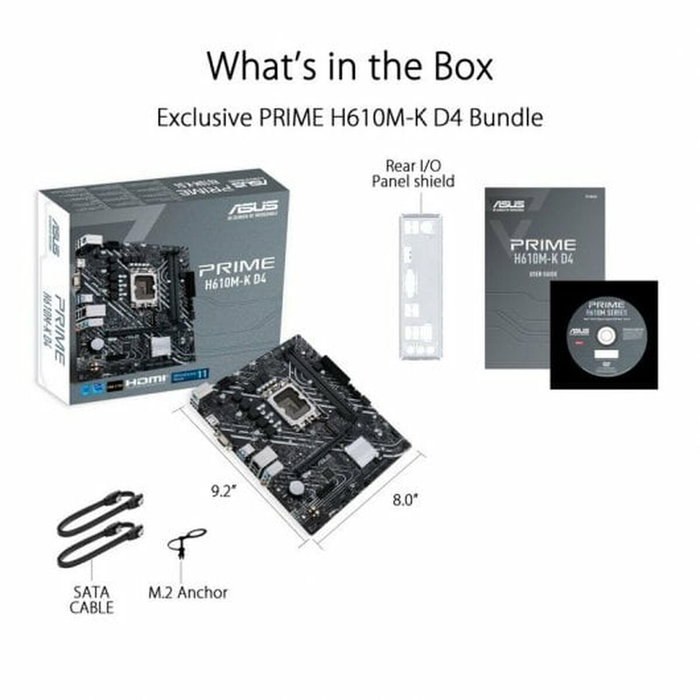 Asus PRIME H610M-K D4 Black Asus PRIME H610M-K D4 Black