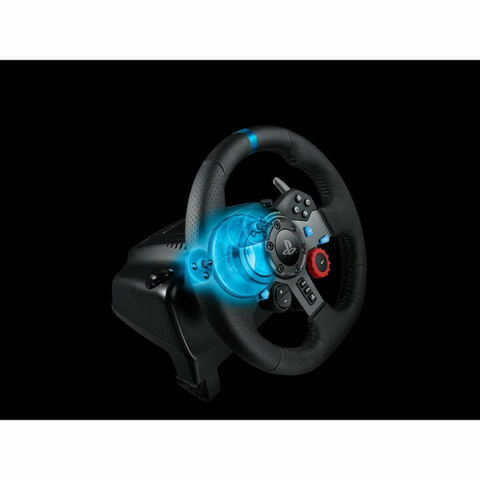 Logitech G29 Driving Force, Volant et pédales de course pour PS4 / PS5, Réf. 941-000112, Noir