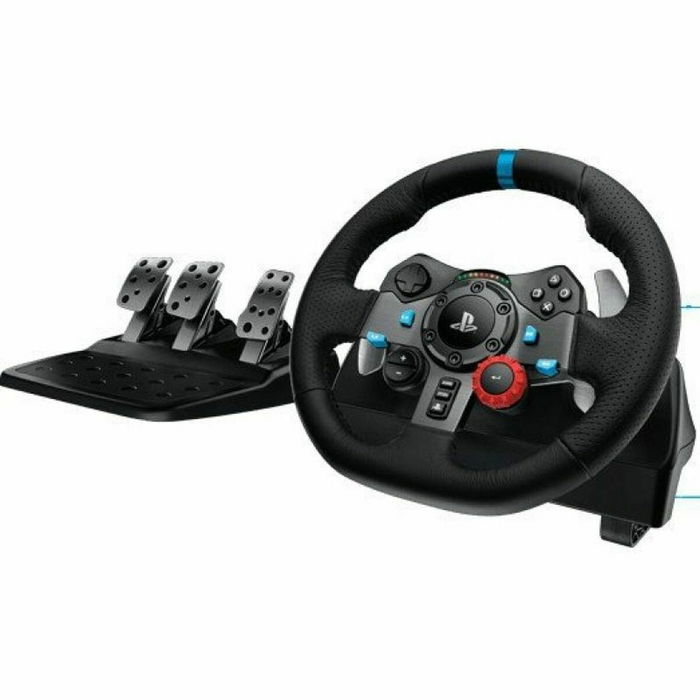 Logitech G29 Driving Force, Volant et pédales de course pour PS4 / PS5, Réf. 941-000112, Noir
