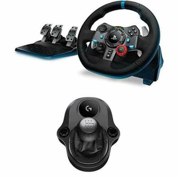 Logitech G29 Driving Force, Volant et pédales de course pour PS4 / PS5, Réf. 941-000112, Noir