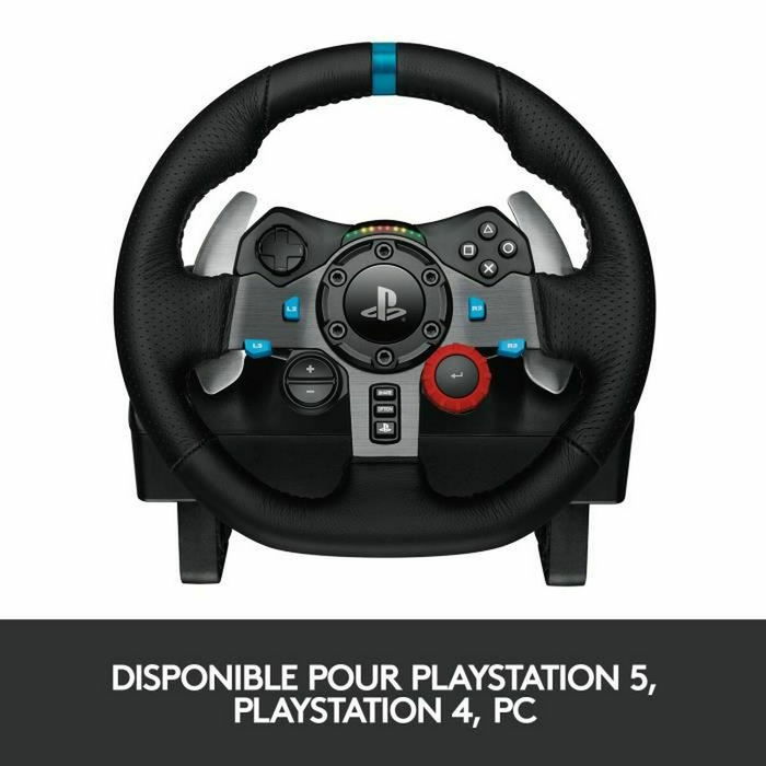 Logitech G29 Driving Force, Volant et pédales de course pour PS4 / PS5, Réf. 941-000112, Noir