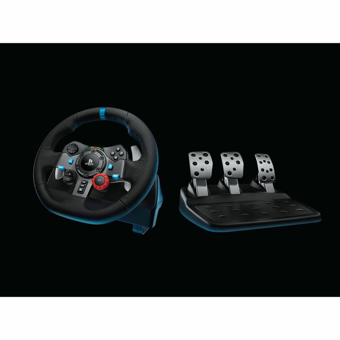 Logitech G29 Driving Force, Volant et pédales de course pour PS4 / PS5, Réf. 941-000112, Noir