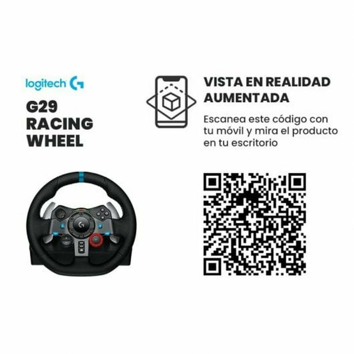Logitech G29 Driving Force, Volant et pédales de course pour PS4 / PS5, Réf. 941-000112, Noir