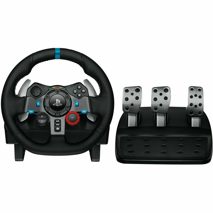 Logitech G29 Driving Force, Volant et pédales de course pour PS4 / PS5, Réf. 941-000112, Noir
