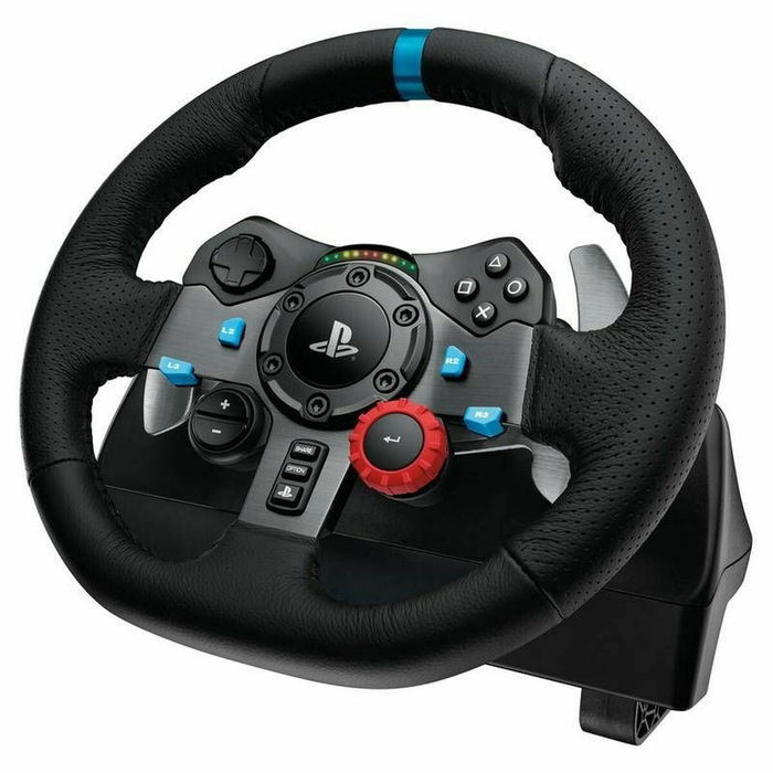 Logitech G29 Driving Force, Volant et pédales de course pour PS4 / PS5, Réf. 941-000112, Noir