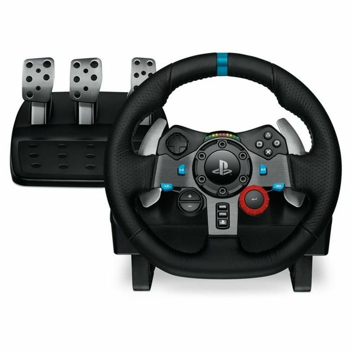 Logitech G29 Driving Force, Volant et pédales de course pour PS4 / PS5, Réf. 941-000112, Noir