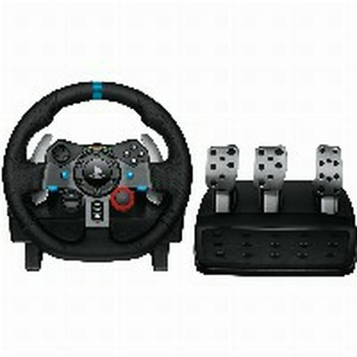 Logitech G29 Driving Force, Volant et pédales de course pour PS4 / PS5, Réf. 941-000112, Noir