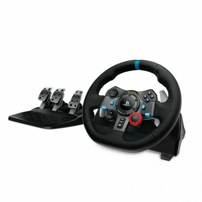 Logitech G29 Driving Force, Volant et pédales de course pour PS4 / PS5, Réf. 941-000112, Noir