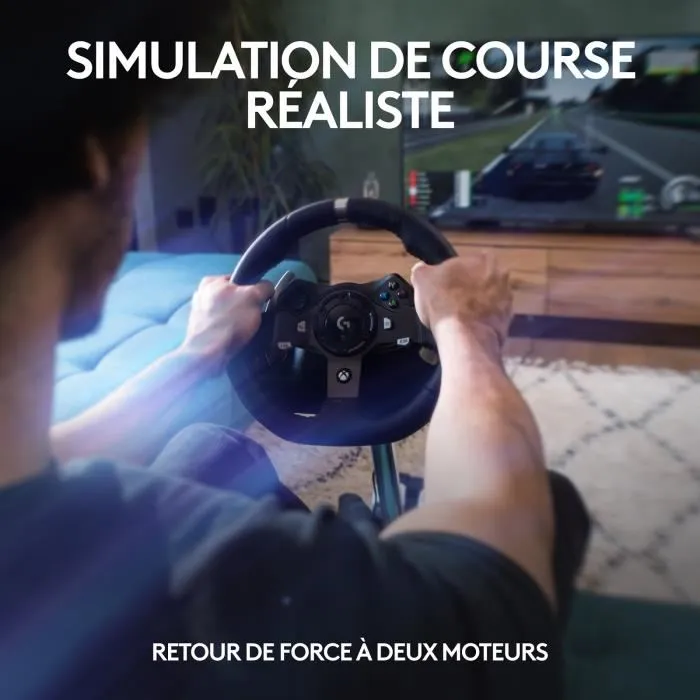 Logitech G G920 Driving Force Volant de course et pédales Noir