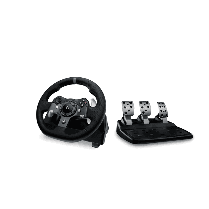 Logitech 941-000123 - Volant de course G920 Driving Force pour Xbox et PC, retour de force, pédales incluses, Noir Logitech 941-000123 - Volant de course G920 Driving Force pour Xbox et PC, retour de force, pédales incluses, Noir