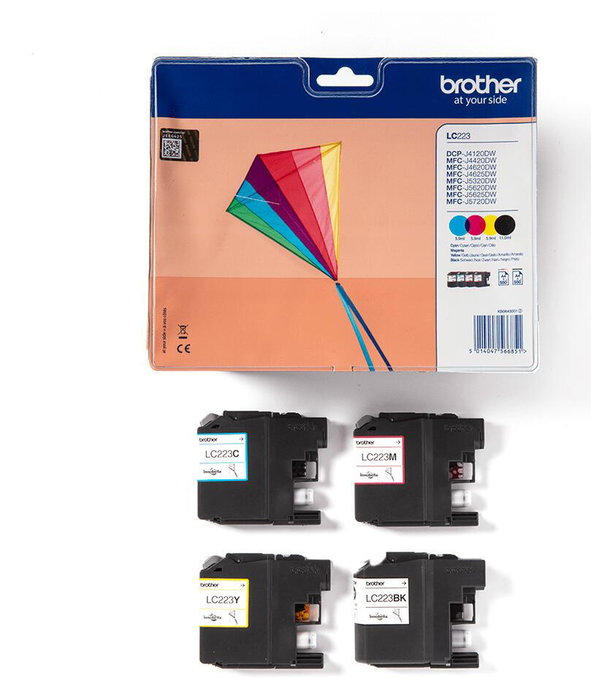Brother LC-223 Value Pack Multipack (BK/C/M/Y) 550 pages