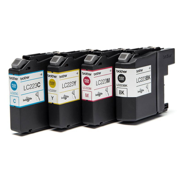 Brother LC223VAL 4er Pack Cartouches d'encre Original Noir, Jaune, Cyan, Magenta - Compatible DCP-J4120DW, MFC-J4420DW Brother LC223VAL 4er Pack Cartouches d'encre Original Noir, Jaune, Cyan, Magenta - Compatible DCP-J4120DW, MFC-J4420DW