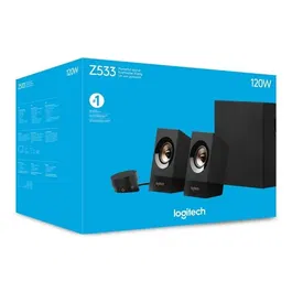 Logitech Z533 - Enceintes PC multimedia filaires avec caisson de basses avant, 120 W de puissance, Noir