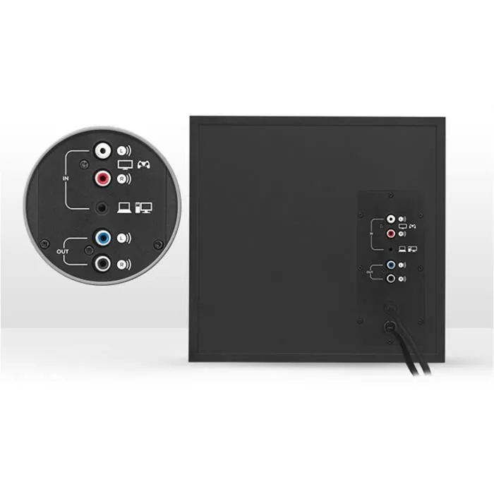 Logitech Z533 - Enceintes PC multimedia filaires avec caisson de basses avant, 120 W de puissance, Noir