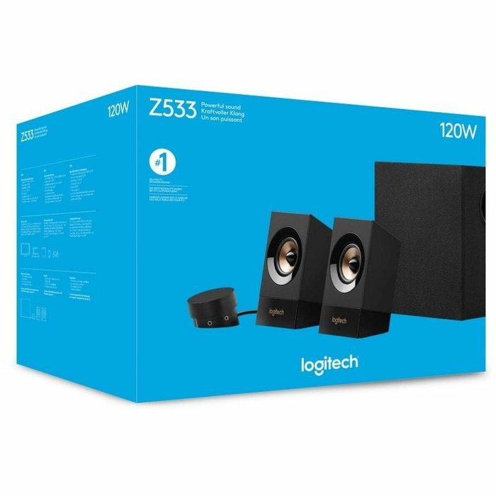Logitech Z533 Haut-parleurs 2.1, 60 W RMS, Noir