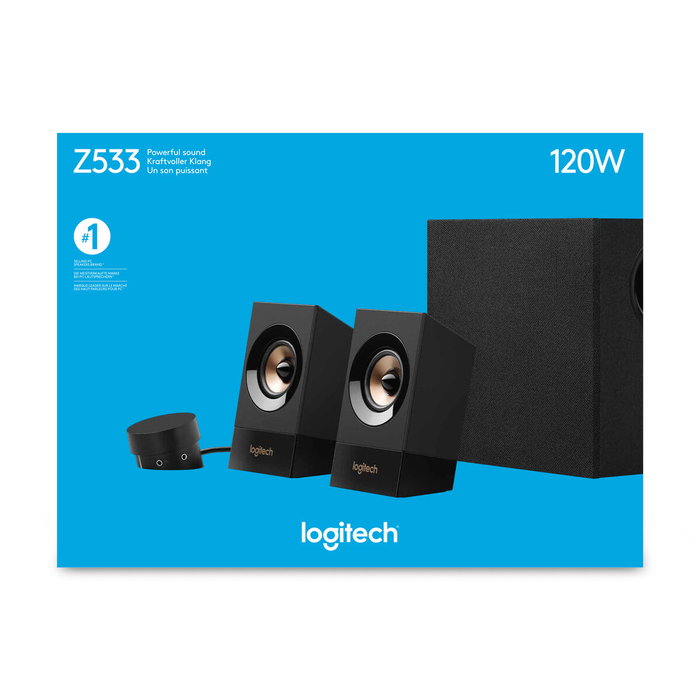 Logitech Z533 Haut-parleurs 2.1, 60 W RMS, Noir