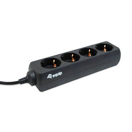 Equip Bloc multiprise 4 Prises Schuko 1.1 m Câble 220-240V 50/60Hz