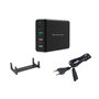 Conceptronic OZUL01B Chargeur Rapide 65W PD USB-C et USB-A Noir