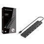 Conceptronic MARIDOS08B Hub USB 2.0 7 ports avec interrupteurs individuels et câble d'alimentation, noir